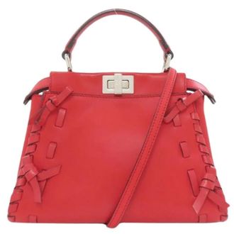 Fendi Pre-owned Vintage Mini Bag - Dames - Pre-owned - Rood - Maat: ONE Size Leer