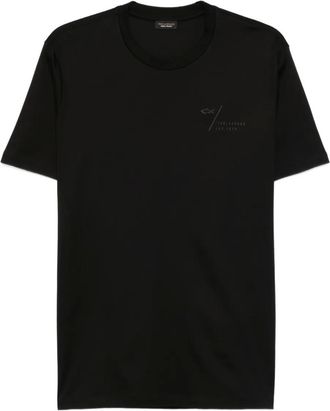 Paul & Shark T-shirt in cotone con logo - Nero