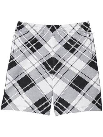 Burberry Shorts sportivi a quadri - Grigio