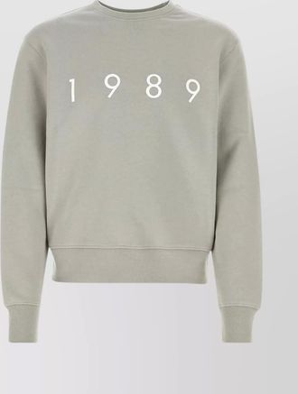 1989 STUDIO cotton crew neck sweatshirt with printed design