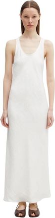 Maison Kitsun&eacute; Lange Tankjurk - Dames - Maxi kleedjes - Wit - S - Kleedjes