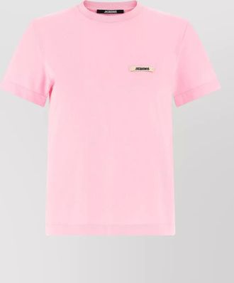 Jacquemus gros grain signature short sleeve crewneck t-shirt