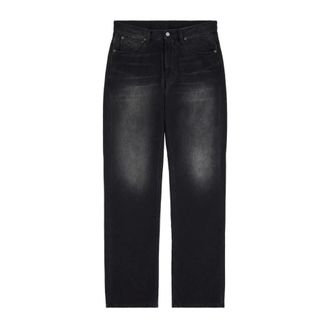 Maison Margiela Straight Jeans, male, Black, Size: W31 Straight Leg Denim Jeans