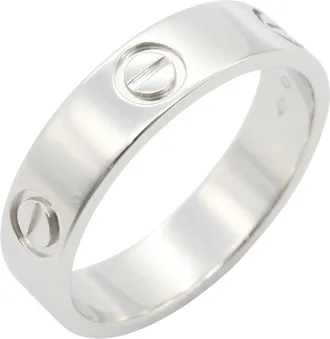 Cartier Platinum Platinum 950 Band Ring (Pre-Owned)