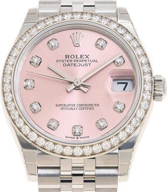 Rolex Datejust 31 Automatic Diamond Pink Dial Ladies Watch 278384PDJ