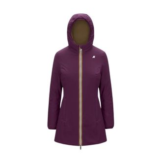 K-Way K-Way, Rain Jackets, female, Purple, Size: 4XL Stylish Rain Jacket