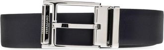 Ferragamo Cintura Doppia Regolabile Reversibile - - Accessories - Uomo - Marrone - 105 CM
