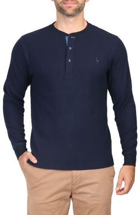 Tailorbyrd Cozy Knit Henley in Navy Heather at Nordstrom Rack, Size Xx-Large