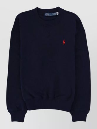 Polo Ralph Lauren crew neck top ribbed cuffs hem