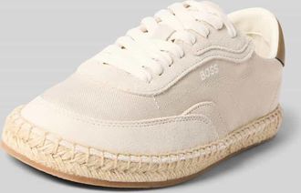 HUGO BOSS Low Top Sneaker mit Label Stitching Modell CARLYNN in Weiss, Gr&ouml;&szlig;e 36