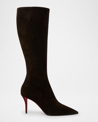 Christian Louboutin 80mm Miss Z Knee-High Boots
