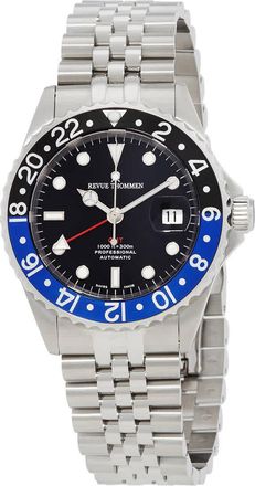 Revue Thommen Diver GMT Automatic Black Dial Mens Watch 17572.2233