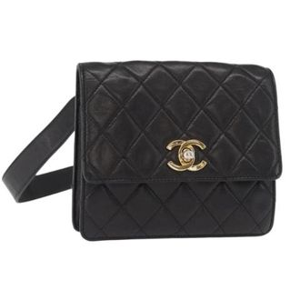 Chanel Pre-owned Vintage Belt Bag - Dames - Pre-owned - Zwart - Maat: ONE Size Leer