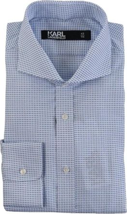 Karl Lagerfeld Formal Shirt - Heren - Zakelijke Overhemden - Blauw - M - Overhemden