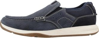 Clarks Sailview Step - Heren - Sneakers - Blauw - 43 EU - Schoenen