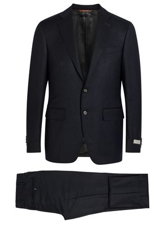 Canali Navy Womens Designer Wool Blazer UK38/M - 48 (UK38 / M)