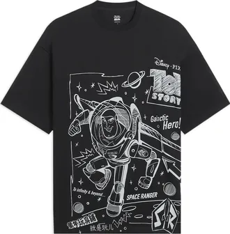 Li-Ning x Disney Toy Story Graphic Loose Fit T-shirt Black AHSS703-1