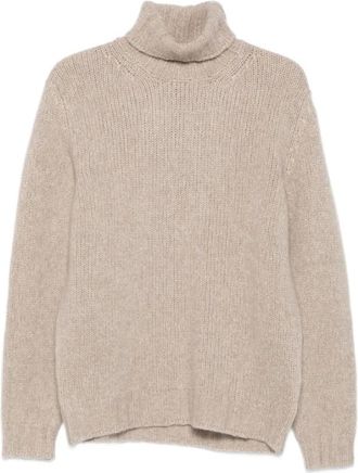 Fedeli Stijlvolle Sweater Mu 006464 - Heren - Cashmere truien - Beige - XL - Kasjmier - Truien & Vesten