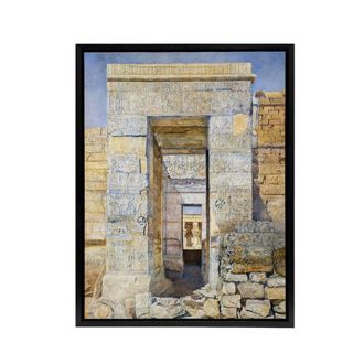 Artery8 Newman East Entrance Isis Temple Framed Canvas Wall Art Print | Size: W24 x H32