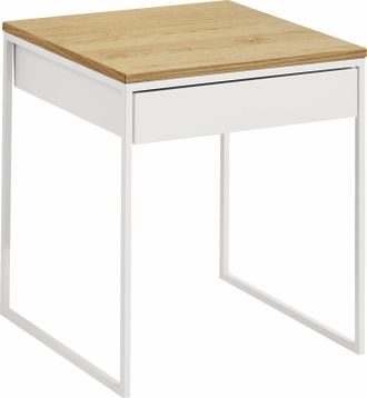 Now! By H&uuml;lsta Couchtisch &raquo;CT 17-2&laquo;, mit Schublade und wei&szlig;em Gestell, H&ouml;he 54,5 cm