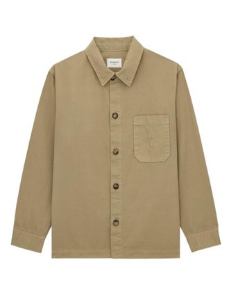 Saint Laurent Beige Regular Overshirt