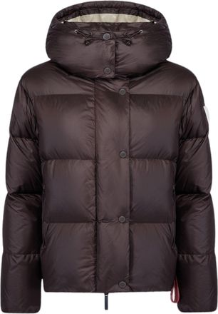 Afterlabel Glossy Nylon Hooded Down Jacket