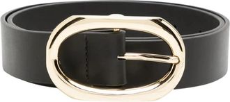 Anine Bing Signature Link Belt - Dames - Riemen - Zwart - M/L - Leer - Accessoires