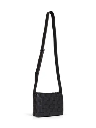 Bottega Veneta Mens Messenger Bag Orto Black Calf Leather Shoulder