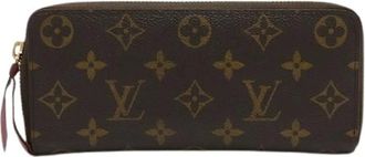 Louis Vuitton Pre-owned Wallets, female, Brown, Size: ONE SIZE Pre-owned Portefeuille Clemence Monogram Long Wallet