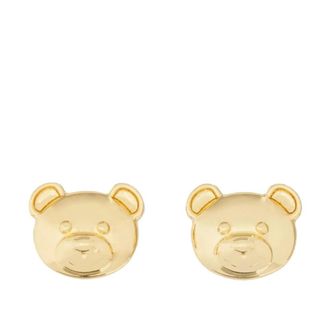 Moschino Teddybeer Oorbellen - Dames - Oorbellen - Geel - ONE Size - Accessoires