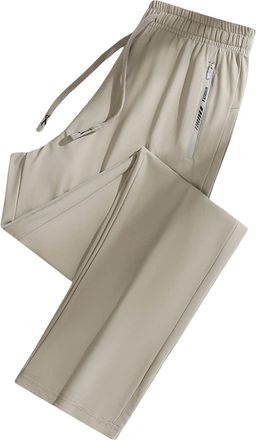 Generic Straight Leg Joggers Womens Plus Size Tracksuit Bottoms with Zip Pockets Drawstring Sweatpants Ladies Summer Trousers Lightweight Jogging Bottoms Elas