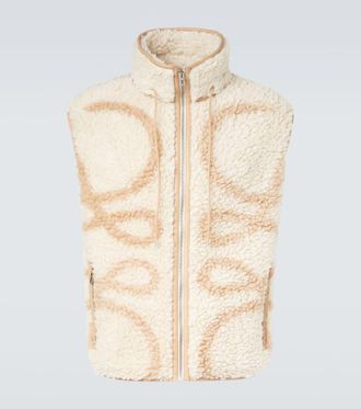Loewe Anagram fleece jacquard vest