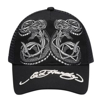 Ed Hardy Duo Snake Twill Front Mesh Trucker - Accessories - unisex - Negro - ONE SIZE