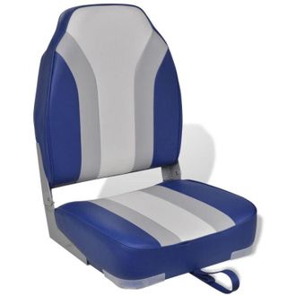 vidaXL Asiento Plegable De Barco Con Respaldo Alto Vidaxl