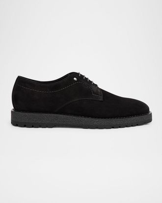 Stefano Ricci Men & apos;s Suede Crepe-Sole Derby Sneakers
