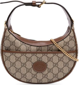 Gucci Pre-owned Gucci Mini GG Supreme Half Moon Bag Ladies E48UZS38IT5R02YW