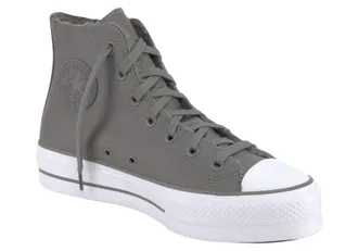 Converse Sneaker CONVERSE CHUCK TAYLOR ALL STAR LIFT PLATFORM, Damen, Gr. 37,5, weiss (stone, wei&szlig;), Synthetik, Schuhe Sneaker, gef&uuml;ttert
