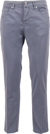 Jacob Cohen Blue Scott Cropped Slim Straight-Leg Pants
