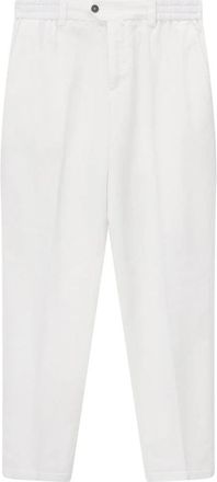 Pantaloni Torino Slim-fit Broeken - Heren - Slim Fit Broeken - Wit - W36 - Katoen - Broeken