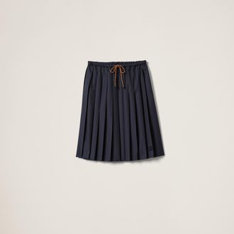 Miu Miu Pleated Batavia skirt