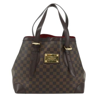 Louis Vuitton Hampstead Damier Brown Canvas Handbag (Pre-Owned)