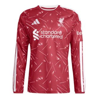 adidas Liverpool FC 26/27 Home Long Sleeve Asia Sizing Active Maroon KB8268