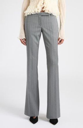 Alexander McQueen Herringbone Wool Pants in Grey at Nordstrom Rack, Size 2 Us / 38 It