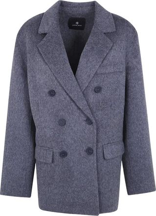 Anine Bing Jassen, Dames, Grijs, M, Wol, Sali Jas