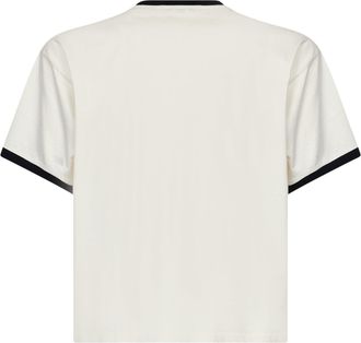 Versace Medusa Coin Logo-Embroidered T-Shirt - White