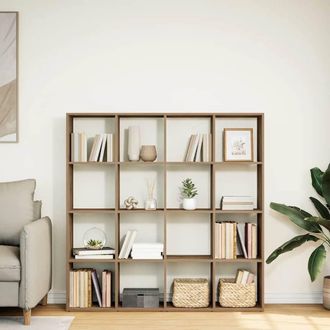 Berkfield Home Classic Book Cabinet Artisian Oak 102x29x143 cm Engineered Wood in Brown | Size: 102 x 29 x 143 cm
