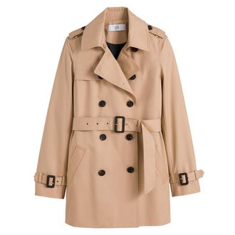 La Redoute Collections Halflange trenchcoat met knoopsluiting