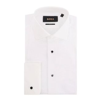 HUGO BOSS Cotton Shirt - male - Hugo - Formal Shirts - White - 2XL - Shirts