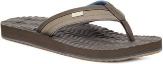 Sanuk Ziggy Plush Flip Flop in Taupe at Nordstrom, Size 7