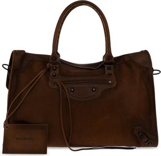 Balenciaga Tassen, Heren, Bruin, ONE Size, Katoen, Le City Large Bag